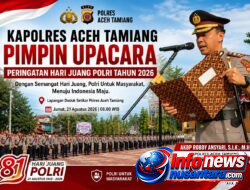 Kapolres Aceh Tamiang Pimpin Upacara Peringatan Hari Juang Polri Tahun 2026