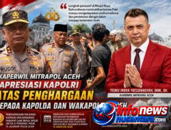 ​​Kaperwil Mitrapol Aceh Apresiasi Kapolri Atas Penghargaan kepada Kapolda dan Wakapolda Aceh