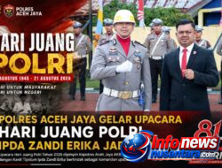 Polres Aceh Jaya Gelar Upacara Hari Juang Polri, Ipda Zandi Erika Jadi Danup