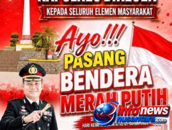 Sambut HUT RI Ke-81, Kapolres Bireuen Imbau Masyarakat Pasang Bendera Merah Putih