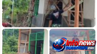 Kejar Target Penyelesaian, Satgas TMMD Ke-129 Kodim 0102/Pidie Pasang Plafon dan Cat Kusen RTLH Sasaran 3 Milik Muhammad Amin