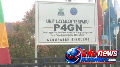 Posko Unit Layanan Terpadu Pencegahan dan Pemberantasan Penyalahgunaan dan Peredaran Gelap Narkotika ( P4GN) Resmi DiBuka Bupati Simeulue