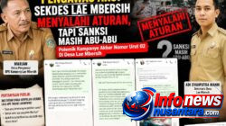 Pengawas Akui Tindakan Sekdes Lae Mbersih Menyalahi Aturan, Tapi Sanksi Masih Abu-Abu