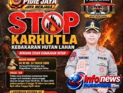 Polsek Polres Pidie Jaya Imbauan Cegah Karhutla