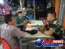 Jelang HUT RI ke-81, Babinsa Koramil 11/Bandar Baru Intensifkan Patroli