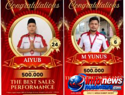 Aiyub dan M. Yunus Harumkan Nama Pidie, Sabet Penghargaan Sales Terbaik Area Sumut-Aceh