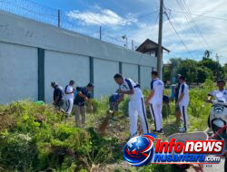Lapas Kota Bakti Gelar Aksi Bersih Lingkungan Sambut HUT ke-81 RI