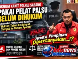 ​Oknum Kanit Polres Sabang Pakai Pelat Palsu Belum Dihukum, Masyarakat Pertanyakan Keadilan: Hukum Tajam ke Rakyat, Tumpul ke Oknum Aparat?