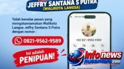 Wali Kota Langsa Imbau Masyarakat Waspadai Penipuan Mengatasnamakan Dirinya