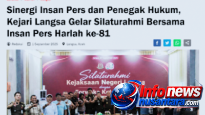 Sinergi Insan Pers dan Penegak Hukum, Kejari Langsa Gelar Silaturahmi Harlah ke-81