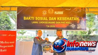 Ratusan Warga Desa Bantayan Ikuti Bakti Sosial yang Digelar PHE NSO dan Lanal Lhokseumawe
