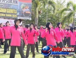 Peringati HKGB Ke-74 Bhayangkari Cabang Bireuen Gelar Olah Raga dan Donor Darah