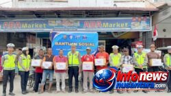 Sambut Hari Lalu Lintas Bhayangkara ke-71, Polantas Bireuen Salurkan Bantuan Sosial kepada Pengemudi Becak, Tukang Parkir Dan Ojek