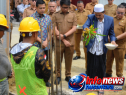 Wali Kota, Wakil Wali Kota dan Sekda Langsa Letakkan Batu Pertama Pembangunan Masjid Asy-Syakirin