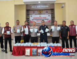 Polres Langsa Ungkap 46,6 Kg Sabu Jaringan Malaysia, Nilainya Capai Rp13,2 Miliar