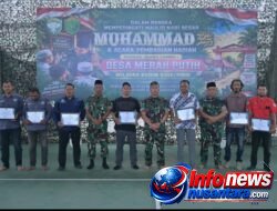 KODIM 0102/PIDIE SERAHKAN PENGHARGAAN LOMBA DESA MERAH PUTIH, dan APRESIASI INSAN MEDIA PENGAWAL TMMD KE-129 