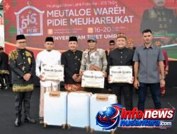 PT Amat Tong Diesel Geumpang Tebar Berkah di HUT Pidie ke-515, 3 Warga Diberangkatkan Umrah