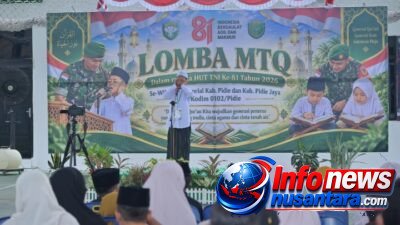 151 Siswa Pidie dan Pidie Jaya Adu Kemampuan Warnai Lomba MTQ Kodim 0102/Pidie Peringatan HUT ke-81