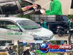 PKB LANGSA BAGIKAN 40.000 MASKER DI TENGAH KABUT ASAP