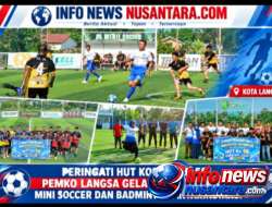 Peringati HUT KORPRI ke-55, Pemko Langsa Gelar Pertandingan Minisoccer dan Badminton Antarinstansi