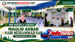 SMP Negeri 4 Langsa Peringati Maulid Nabi Muhammad SAW, Tampilkan Beragam Kreasi Islami dan Santuni Anak Yatim