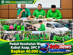 Peduli Kesehatan Warga Terdampak Kabut Asap, DPC PKB Kota Langsa Bagikan 40.000 Masker Gratis