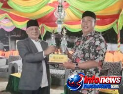 Geudong Juara Umum MTQ ke-38 Kecamatan Kota Juang, Piala Bergilir Diserahkan Camat Saifuddin