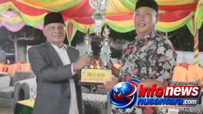 Geudong Juara Umum MTQ ke-38 Kecamatan Kota Juang, Piala Bergilir Diserahkan Camat Saifuddin
