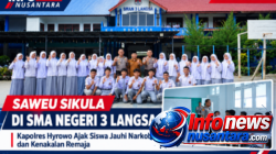 Saweu Sikula di SMA Negeri 3 Langsa, Kapolres Hyrowo Ajak Siswa Jauhi Narkoba dan Kenakalan Remaja