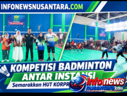 Kompetisi Badminton Antarinstansi Semarakkan HUT KORPRI ke-55 Kota Langsa