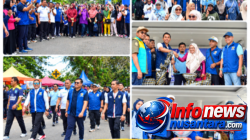 Bertabur Hadiah, Jalan Sehat Semangat Juara KNPI Langsa di CFD Diikuti Ribuan Warga