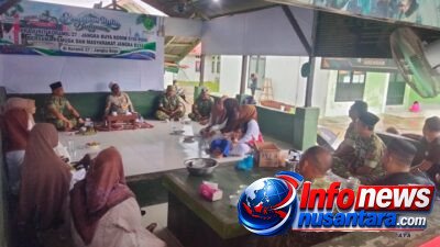 Danramil Jangka Buya Kapten Inf Agam Akmal Bangun Kebersamaan TNI, Persit, dan Pemuda lewat Pengajian Rutin